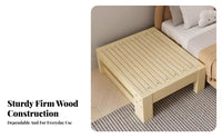 Extendable Design Pull-extendable Slatted Bed Frame Space-Saving Daybed two-in-two-in-oneUse Household Furniture Pullextendable Trundle on Casters for Apartment Dwellers, Single Adults, Homeowners, Small Spaces, Living Room, Bedroom