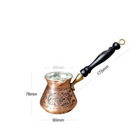 Turkish Coffee Pot Vintage Design Handmade Copper Cezve Traditional Design
