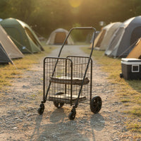 Rolling Grocery Cart Lightweight Foldable Grocery Trolley Wear-Resistant
