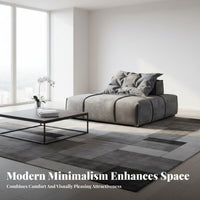 Sectionable Unit Sofa Minimalist with Design Living Room Furniture Italian Influenced Lowlow-Rise for Apartment Dwellers, Adults