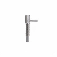 Precision Machined L-Handle Indexing Plunger High-Grade Material L-Shaped Knob Plunger Threaded Body Stop Stop Long-Lasting Construction for Machinery, Fixtures, Jigs