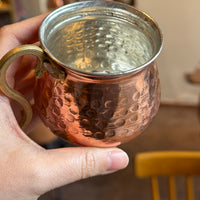 迷你铜杯土耳其酸奶杯手工锤纹水杯冷水杯