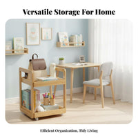 School Bag Rack UnderUnder-Desk Organizer Rolling Cart Multipurpose for Classroom, Children