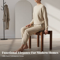 Stacking Square Stool Backless Stacking Square Seat Stackable for Office, Adults