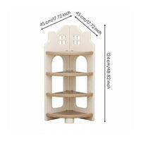 Bookcase  Sturdy Kids Bookcase  Easy to Clean House-Shaped Storage Shelf for Playroom, Classroom