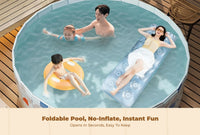 Foldable Hard Plastic Pet & Kiddie Pool, Non-Inflatable