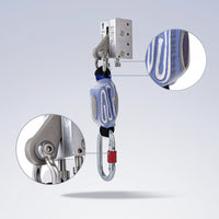Fall Arrest Sliding Block Metal Sliding Block with Carabiner Smooth Gear for Mast Climbers