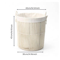 Laundry Hamper Sturdy Cotton Rope Hamper Woven for Bedroom, Nursery, Homeowners