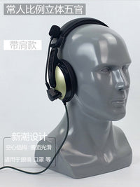 耳机模特人头模型人体口罩头模 模特头假人头 头部模特耳机架 1:1