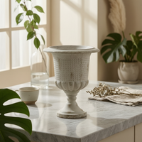 Decorative Vase Elegant Metal Vase Timeless for Mantel, Patio