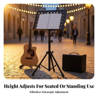 Perforated Portable Folding Music Stand Carrying Bag Tripod Music Stand