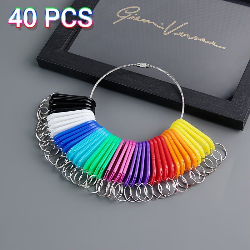 40 Colorful Key Tags for Key Organization