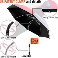 Outdoor Sun Umbrella UV Protection Fishing Camping Folding Beach Chair Umbrella Clamp Umbrella