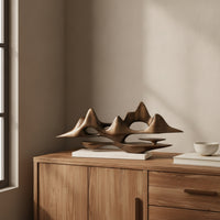 Mountain Sculpture Brushed Rockery Ornament Easy to Clean for Homeowners