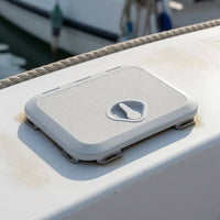 Slimline Marine Deck Cover ABS Plastic Deck Hatch Cover Textured Rectangle Hatch Lid