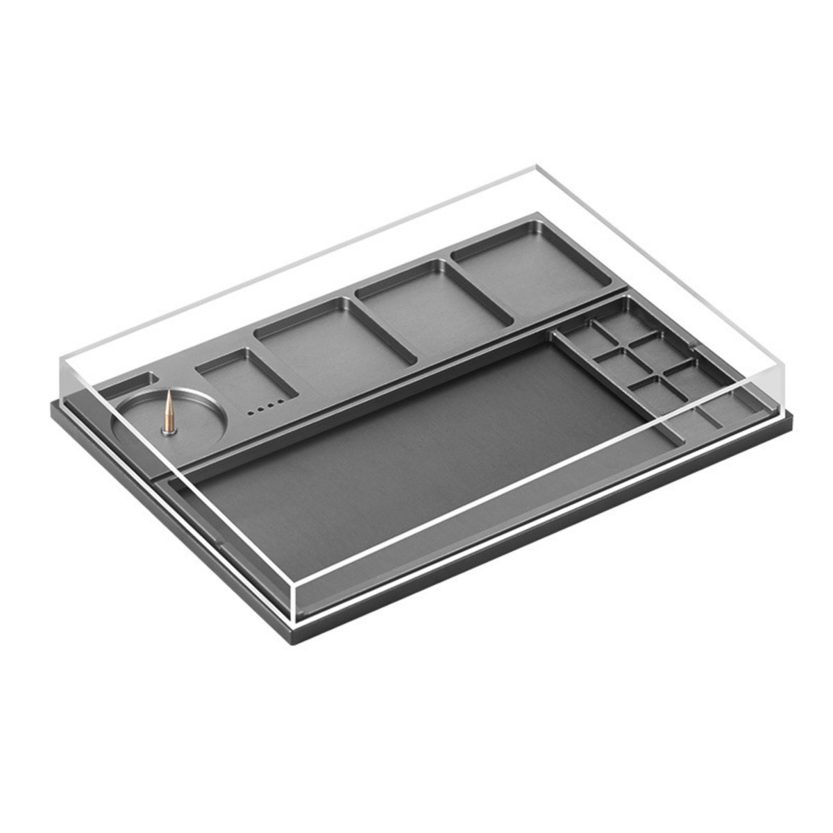 Tool Box with Transparent Lid Metal Repair Component Organizer Removable