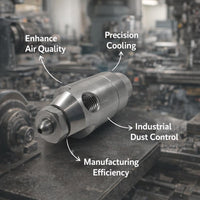 Stainless Steel Spray Tip, Industrial Mist Spray Head, Pneumatic Nozzle for Humi #variant:Pressure Round Nozzle