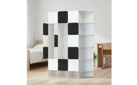 Cube Wardrobe Cabinet Multi-Compartment Cube Closet Organizer Plastic Panels
