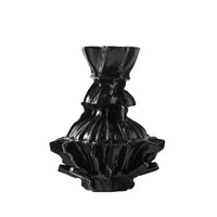 Sculptural Vase Modern Flower Holder Glossy for Entryway