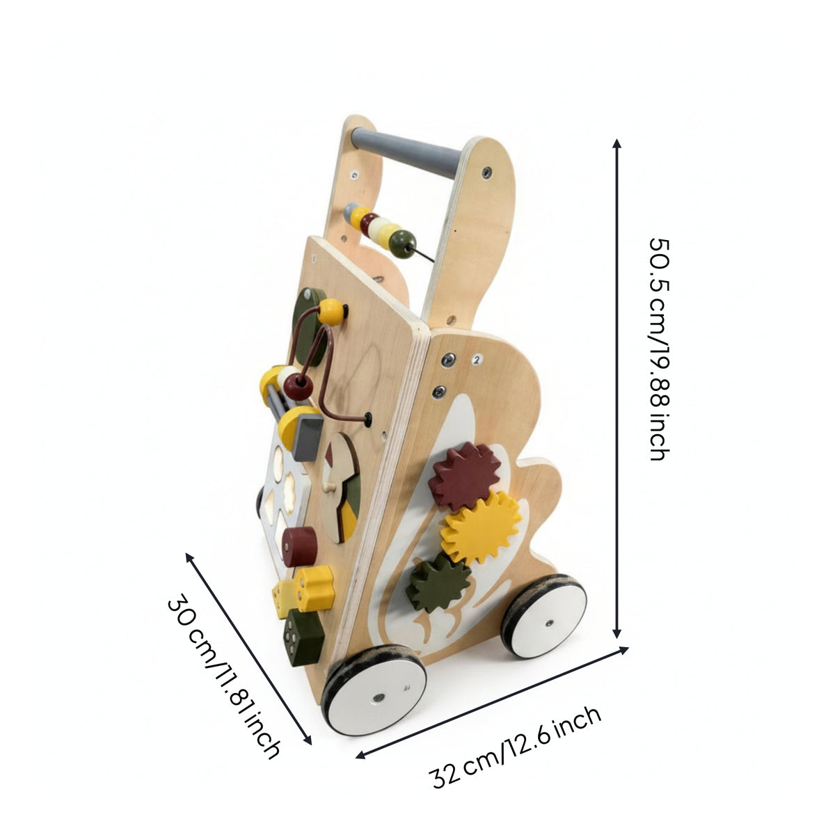 Infant Push Assistant with Blocks Interactive Infant Push Assistant with Activity Center Educational for Young Children, Infants, Nursery