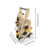 Infant Push Assistant with Blocks Interactive Infant Push Assistant with Activity Center Educational for Young Children, Infants, Nursery