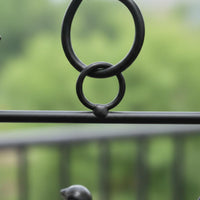 Triangular Hanging Bird Feeder Iron Hanging Bird Feeder Easy Clean for Outdoor