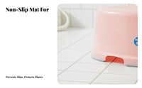 Non-Slip Bath Chair multi-use Shower Stool low-height for Elderly, Children