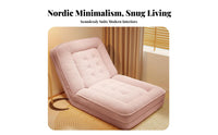 Human-Sized Nest Bed Adjustable Sleeper Lounger Foldable Design Adjustable Floor Lounger Multi-Functional Tatami Sofa Thickly Padded for Students, Apartment Dwellers, Balcony, Dorm Room, Reading Nook, Playroom