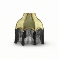 Lamp Shade with Fringe Trim Soft Light Cover Warm for Bedroom