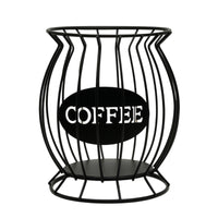 Wire Basket with Front Panel Sturdy Coffee Pod Holder Vintage