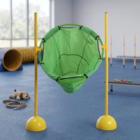 Detachable Sandbag Toss Target with Net Water-Fillable Throwing Target Frame Portable Yard Game Allcomplete Set for Children, Toddlers, Backyard, Kindergarten, Playroom