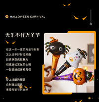 万圣节儿童礼物网红卡通南瓜铝膜充气球手持棒场景布置装饰品道具 A款发箍48个装