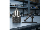 Drill Chuck with Hex Shank Knurled Drill Chuck Adapter Tool Metal Heavy Duty for Diyers, Home Improvement, Workshops