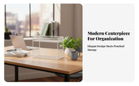 Multi-Compartment Desk Organizer Multifunctional desktop storage rack Easy Assembly