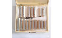 17 Note Tone Block Set Wood and Metal Construction Wooden Resonator Bell Set