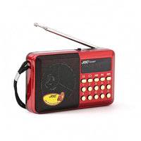 Telescopic Antenna Portable Digital Radio LED Display Digital Tuning Radio Front Buttons Audio Gadget