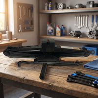 Collapsible Scissor Jack with Hand Crank Heavy-Duty Scissor Jack with Crank Handle Sturdy Stable for Garage