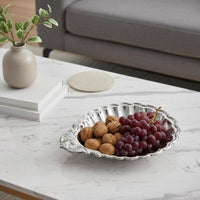 Shell Bowl Decorative Design Shell-Shaped Snack Plate Mirror Finish