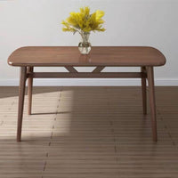 Rectangular Dining Table Set Dining Table Dining Chair Kitchen Table Space Saving Sturdy Construction Suitable for Restaurant Coffee Shop Morning Corner Home Decoration