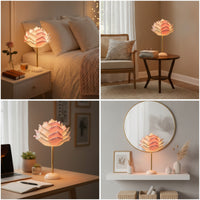 Floral Rose Table Lamp Corded Flower Table Lamp Decorative Ambient for Bedside, Bedroom, Nightstand