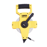 Wear-Resistant Exposed Reel Fiberglass Measuring Tape Non-Stretch Fiberglass Tape Measure High Strength Ergonomic Handle for Surveyors
