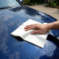 Super Absorbent Car Towel and Car Drying Towel, 40x50cm Microfibre Cloth, White Superfine Fiber Island Silk Microfibre Cloth for Glass