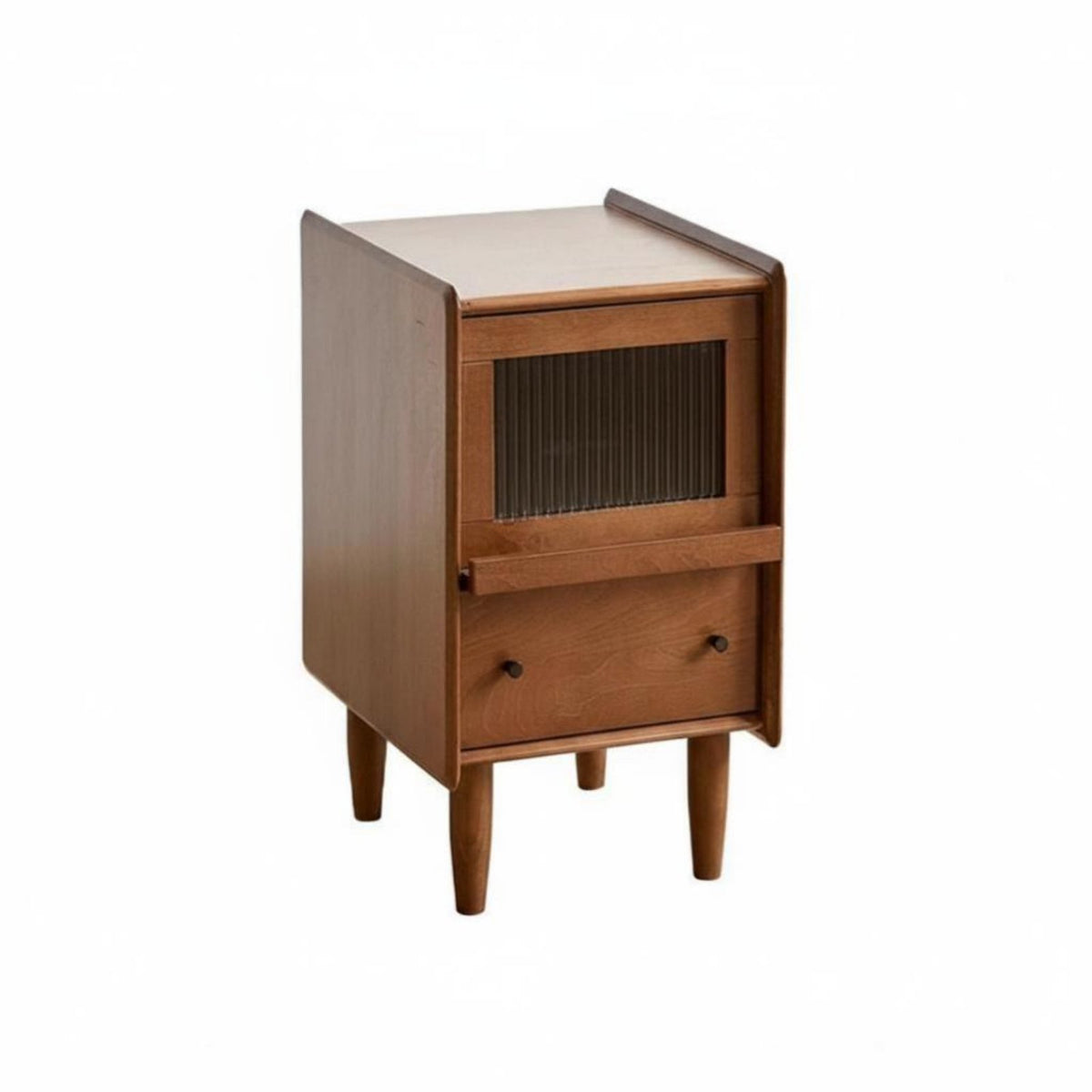 Narrow Bedside Cabinet Modern Minimalist Design Slim End Table with Drawer