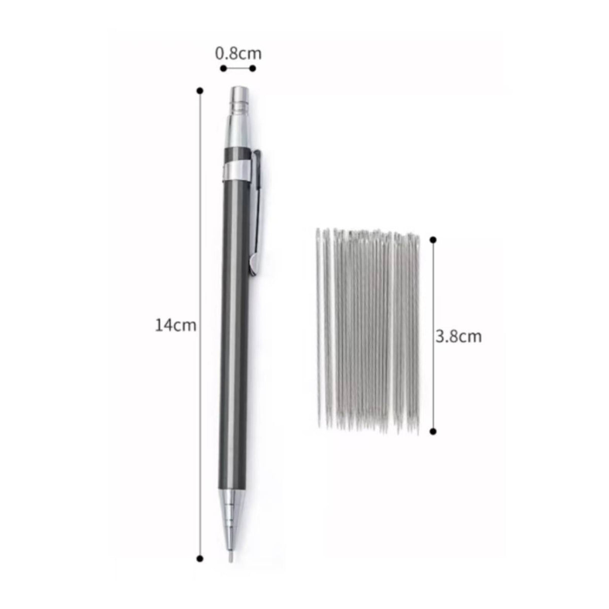 Precision Ceramic Drawing Pen with Replacement Nibs Telescopic Ceramic Plotting Pen Metal for Potters