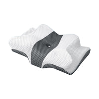Memory Foam Side Sleeper Pillow with Contoured Shape, Butterfly Shape, Polyester Cover