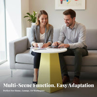 Pebble-Shaped Sofa and Table Modern Design Lounge Set Space-Saving Artistic for Business Owners, two-person households