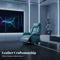 Electric Recliner Modern Minimalist Design Powered Armchair with Footrest Power Recline Plush Cushioning for perusing corner
