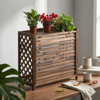 Slatted Air Cooling Appliance Hider Weather-Withstandant Appliance Screen Multi-Functional Design Particleswithstandant