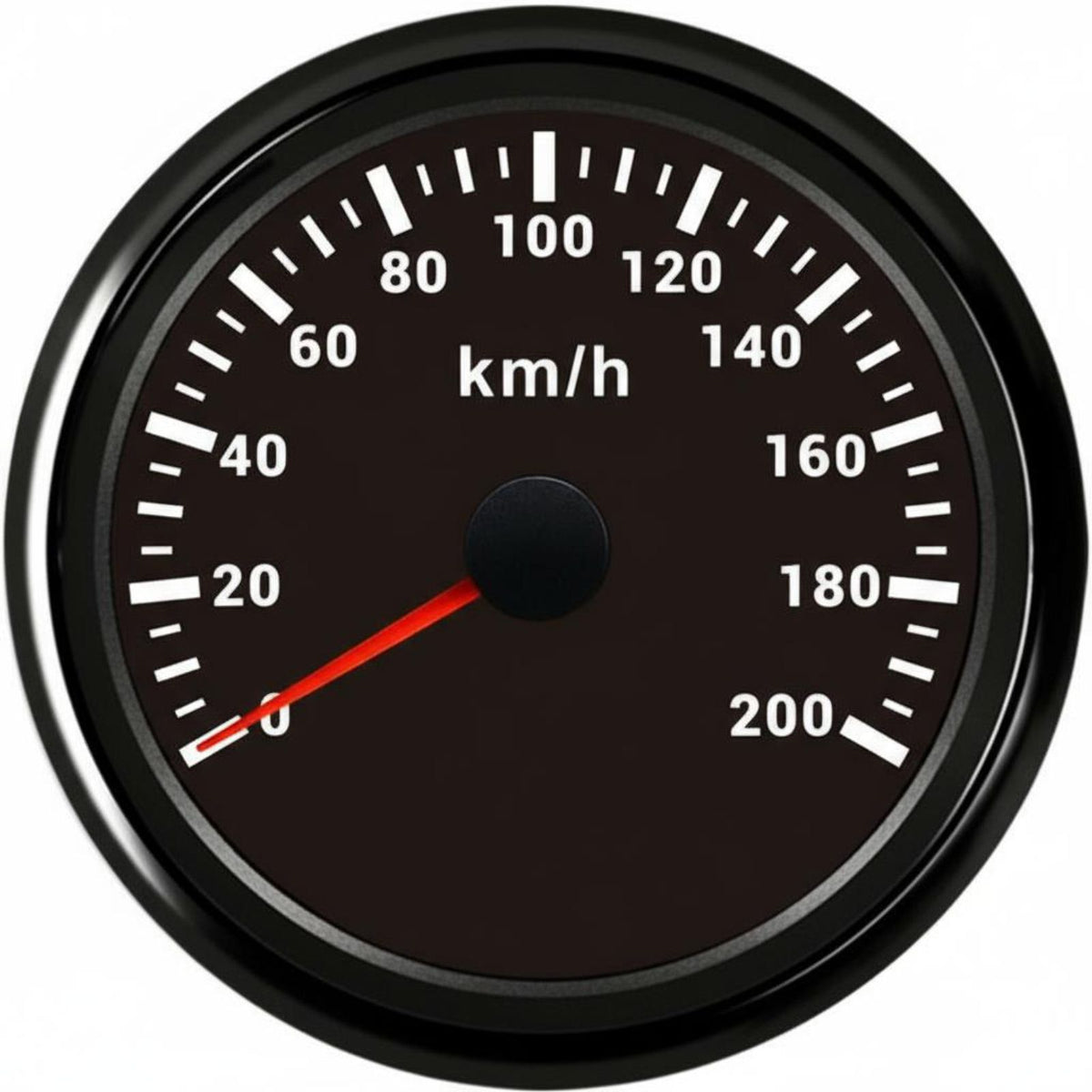 Global Positioning Speedometer, 85mm Waterproof and Dustproof, Red Backlight, Universal 0-200km/h for Car, Motorcycle, Boat