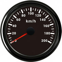 Global Positioning Speedometer, 85mm Waterproof and Dustproof, Red Backlight, Universal 0-200km/h for Car, Motorcycle, Boat
